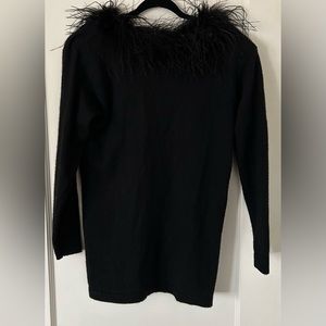 Vintage Claude Vernet lambswool ostrich sweater Size M